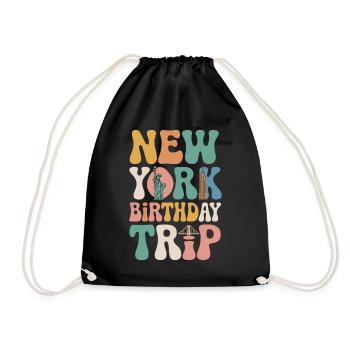 Voyage d’anniversaire à New York - Sac de sport léger - noir - Devant