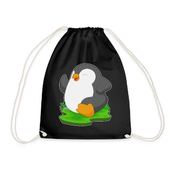 Penguin Jogger Jogging Sport - Drawstring Bag - black - Front