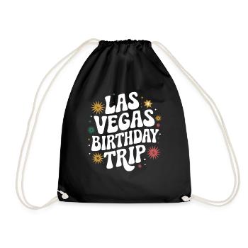 Las Vegas Birthday Trip – Einzigartiger - Turnbeutel - Schwarz - Vorne