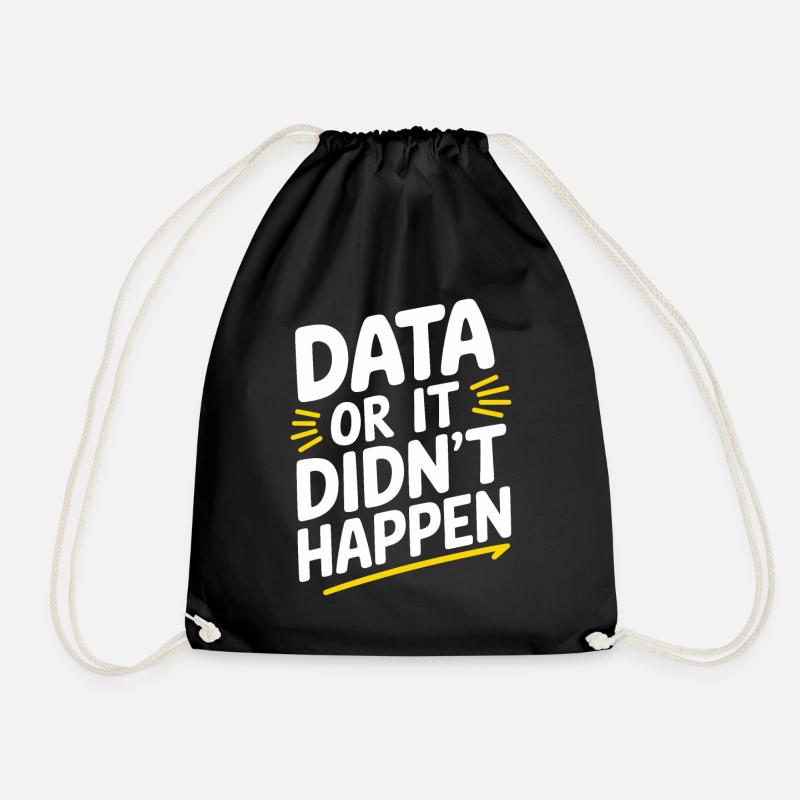 Data Analyst Data Scientist Data Engineer - Data - Turnbeutel - Schwarz
