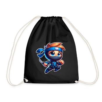 Ninja - Turnbeutel - Schwarz - Vorne