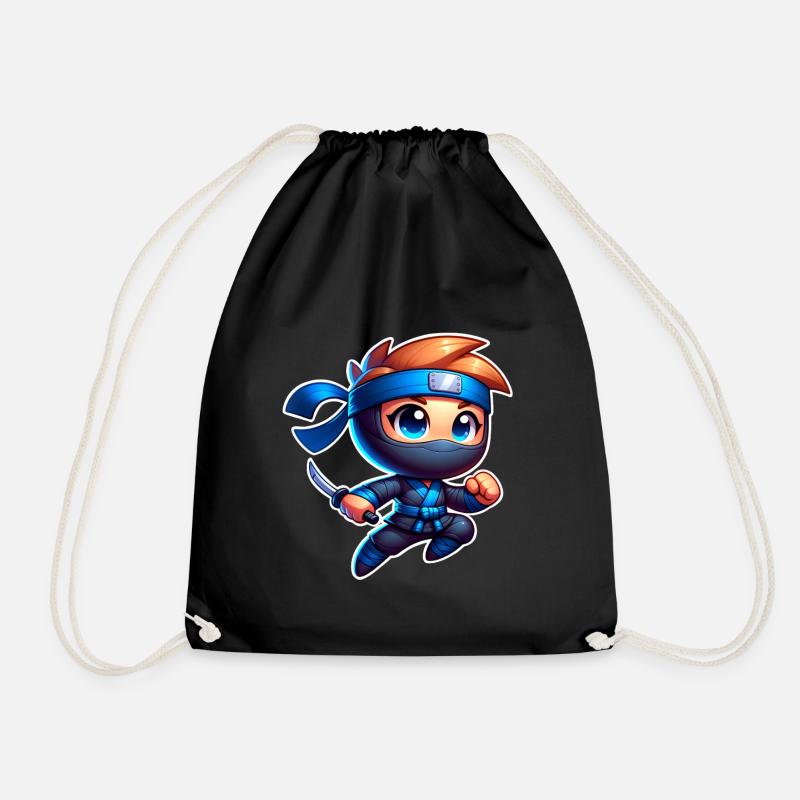 Ninja - Drawstring Bag - black
