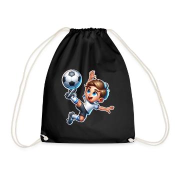 Soccer - Drawstring Bag - black - Front