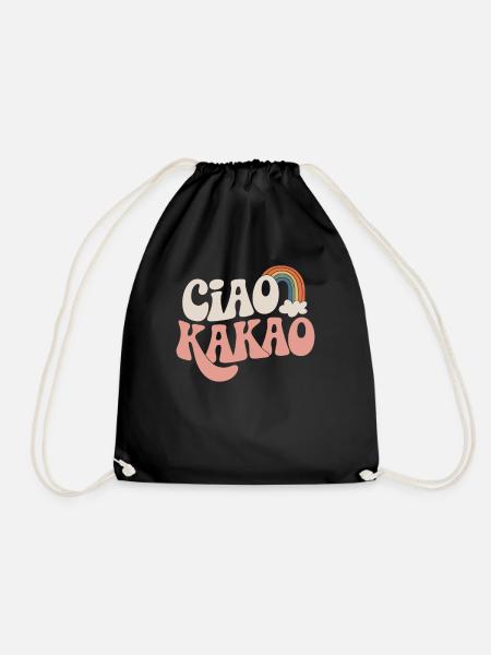 Ciao Kakao - Turnbeutel - Schwarz