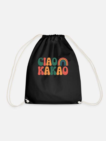 Ciao Kakao - Turnbeutel - Schwarz