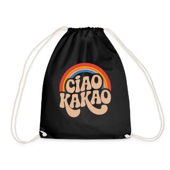 Ciao Cocoa - Drawstring Bag - black - Front