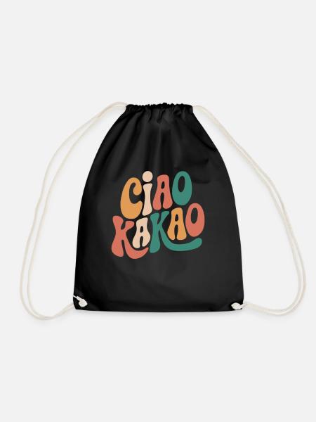 Ciao Kakao - Turnbeutel - Schwarz