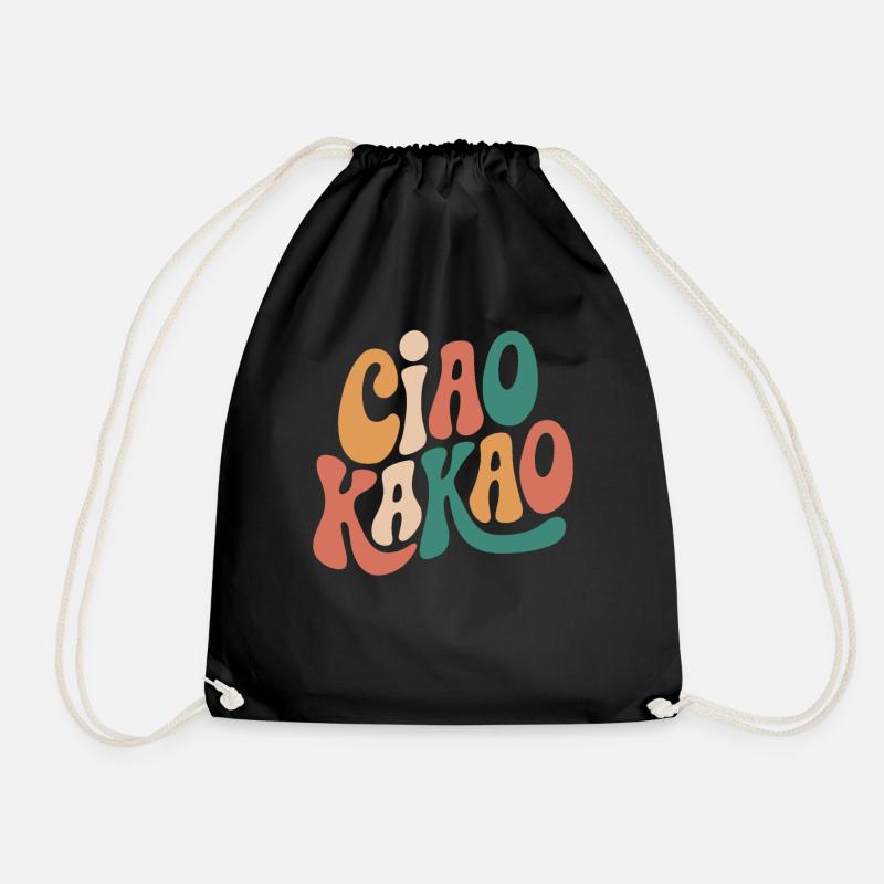 Ciao Kakao - Turnbeutel - Schwarz