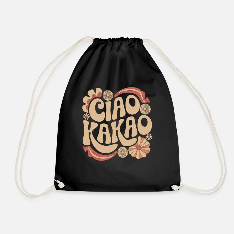 Ciao Kakao - Turnbeutel - Schwarz