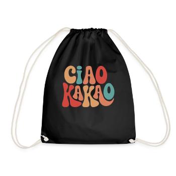 Ciao Kakao - Turnbeutel - Schwarz - Vorne