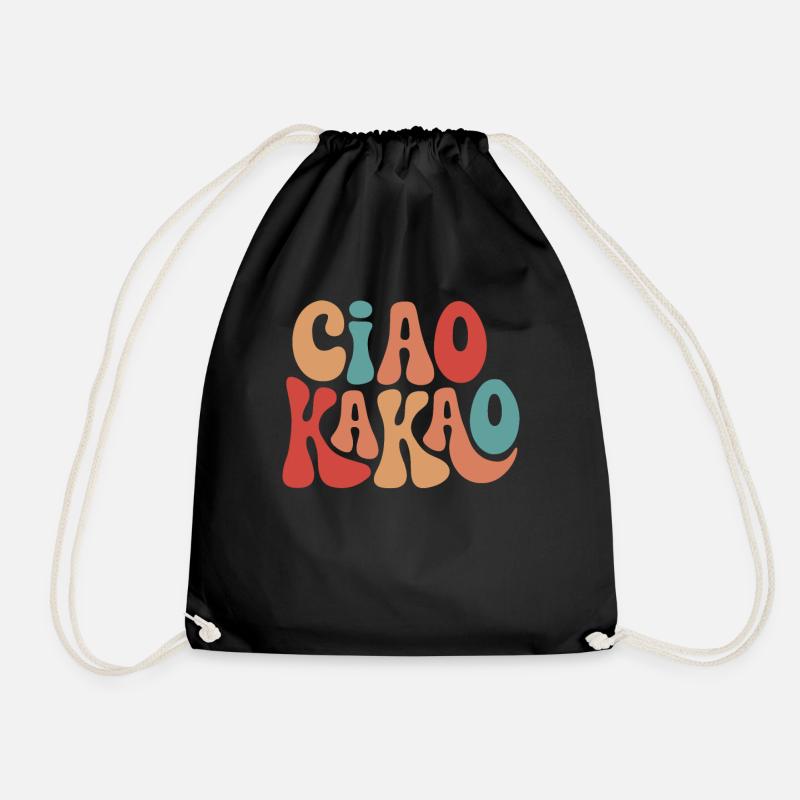 Ciao Kakao - Turnbeutel - Schwarz