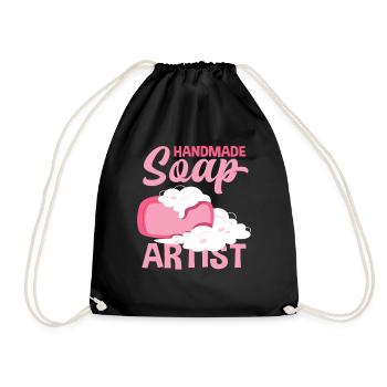 Artiste du savon fait à la main - Sac de sport léger - noir - Devant