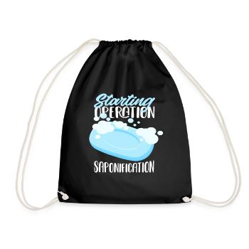 Démarrer l’opération de saponification - Sac de sport léger - noir - Devant