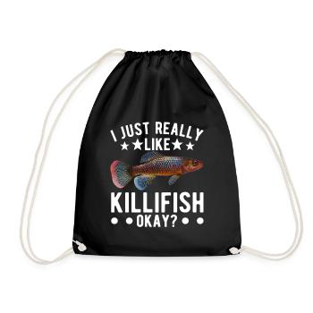 Killifish Quarium Fish - Sac de sport léger - noir - Devant