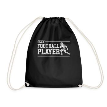 Sexy Football Player - Turnbeutel - Schwarz - Vorne