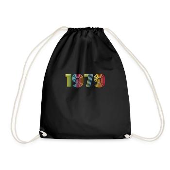 1979 Anniversaire Funky Année - Sac de sport léger - noir - Devant