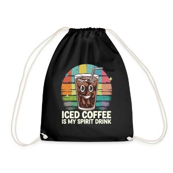 Iced Coffee Is My Spirit Drink - Turnbeutel - Schwarz - Vorne