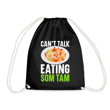 Som Tam Salade thaïlandaise Papaye Salade thaïlandaise Cuisine thaïlandaise - Sac de sport léger - noir - Devant