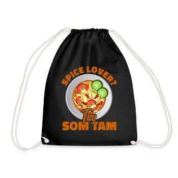 Som Tam Salade thaïlandaise Papaye Salade thaïlandaise Cuisine thaïlandaise - Sac de sport léger - noir - Devant