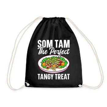 Som Tam Salade thaïlandaise Papaye Salade thaïlandaise Cuisine thaïlandaise - Sac de sport léger - noir - Devant