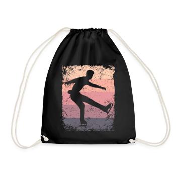Patinage artistique Patinage artistique Patinage sur glace - Sac de sport léger - noir - Devant