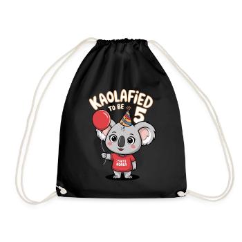 KaolaFied fêtera ses 5 ans Koala - Sac de sport léger - noir - Devant