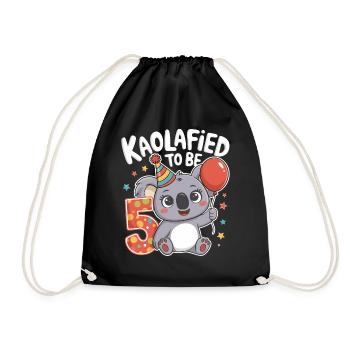 5ème anniversaire Koala Koalafied Motif Amusant - Sac de sport léger - noir - Devant