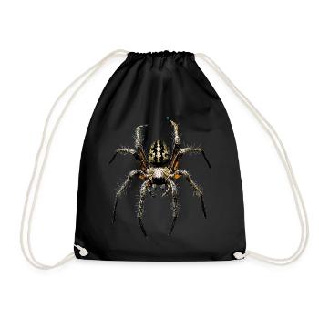 Spider Tarantula Love Arachnid Spiders - Drawstring Bag - black - Front