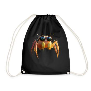 Spider Tarantula Love Arachnid Spiders - Drawstring Bag - black - Front