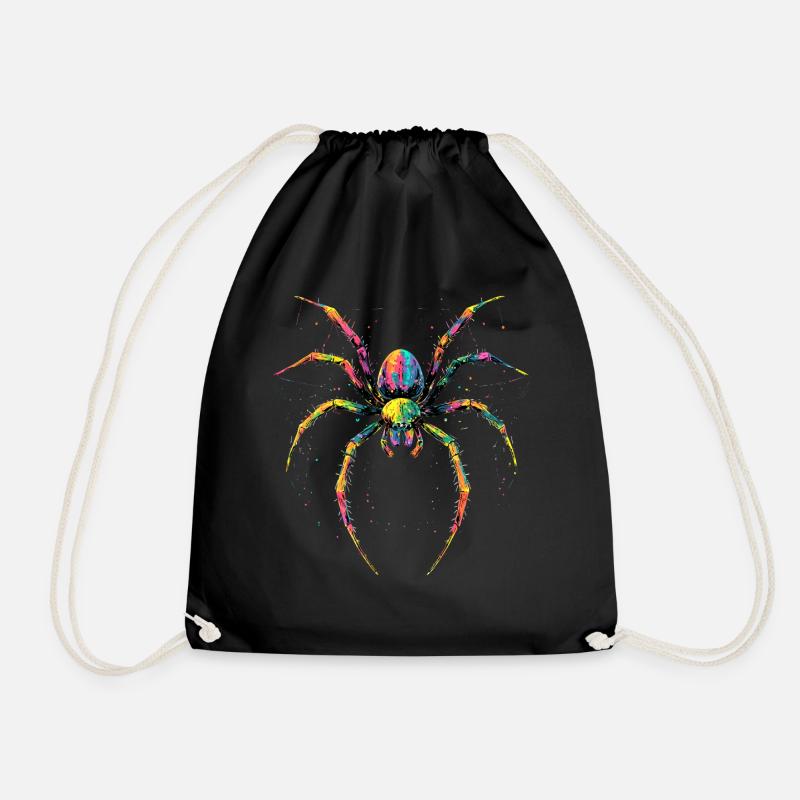 Spinne Vogelspinne Tarantel Liebe Arachnid Spinnen - Turnbeutel - Schwarz