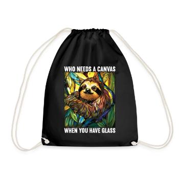 Vitrail artiste Vitrail Art - Sac de sport léger - noir - Devant