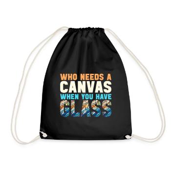 Vitrail artiste Vitrail Art - Sac de sport léger - noir - Devant