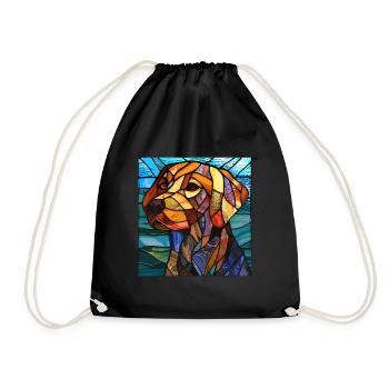 Vitrail artiste Vitrail Art - Sac de sport léger - noir - Devant