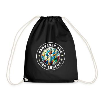 Vitrail artiste Vitrail Art - Sac de sport léger - noir - Devant