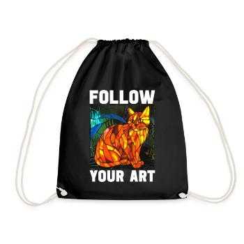 Vitrail artiste Vitrail Art - Sac de sport léger - noir - Devant