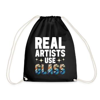 Vitrail artiste Vitrail Art - Sac de sport léger - noir - Devant