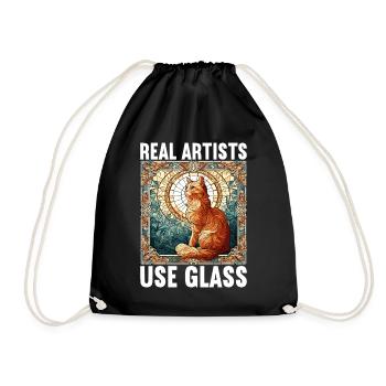 Vitrail artiste Vitrail Art - Sac de sport léger - noir - Devant