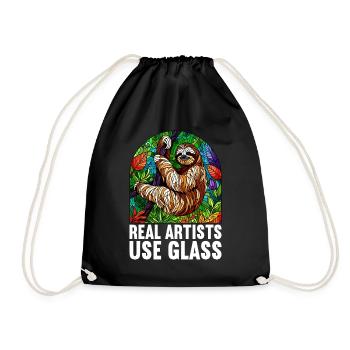 Vitrail artiste Vitrail Art - Sac de sport léger - noir - Devant