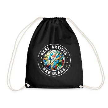 Vitrail artiste Vitrail Art - Sac de sport léger - noir - Devant