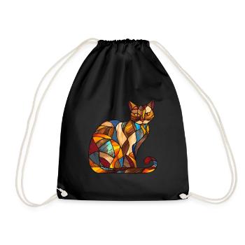 Vitrail artiste Vitrail Art - Sac de sport léger - noir - Devant