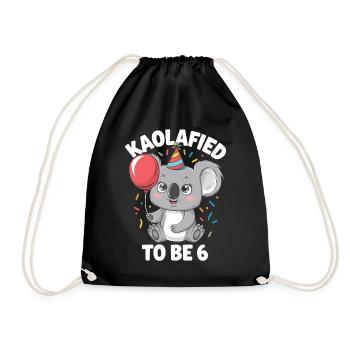 6ème anniversaire Koala Koalafied Kaolafied Aura 6 ans - Sac de sport léger - noir - Devant