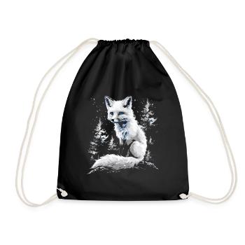 Drôle Renard Renard Art Animal Nature Animaux Animaux Sauvages - Sac de sport léger - noir - Devant