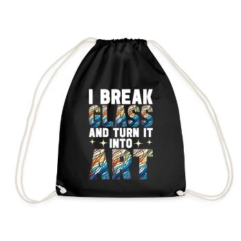 Vitrail artiste Vitrail Art - Sac de sport léger - noir - Devant