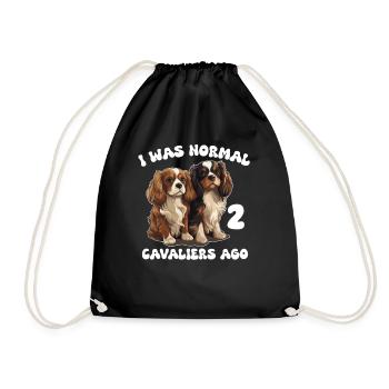 Le Cavalier King Charles Spaniel I était normal avant 2 ans - Sac de sport léger - noir - Devant