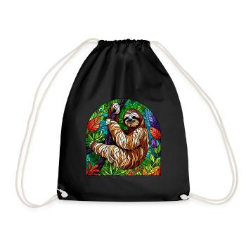 Vitrail artiste Vitrail Art - Sac de sport léger - noir - Devant