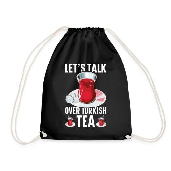 Thé turc Chai Türk Çayi Amoureux de la dinde - Sac de sport léger - noir - Devant
