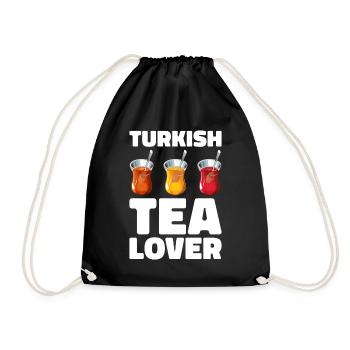 Thé turc Chai Türk Çayi Amoureux de la dinde - Sac de sport léger - noir - Devant