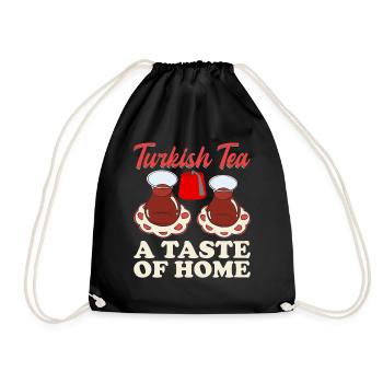 Thé turc Chai Türk Çayi Amoureux de la dinde - Sac de sport léger - noir - Devant