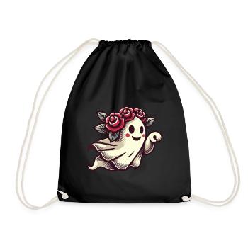 Amateur de fleurs fantôme drôle fleurs fantôme - Sac de sport léger - noir - Devant