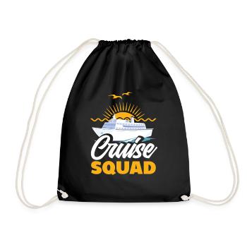 Cruise Crew Sunset Adventure - Drawstring Bag - black - Front